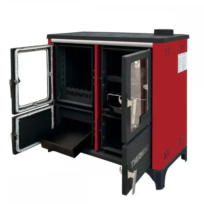 Thermall T-25 Yşk Şömineli Kuzineli Fırınlı Kat Kalorifer Sobası