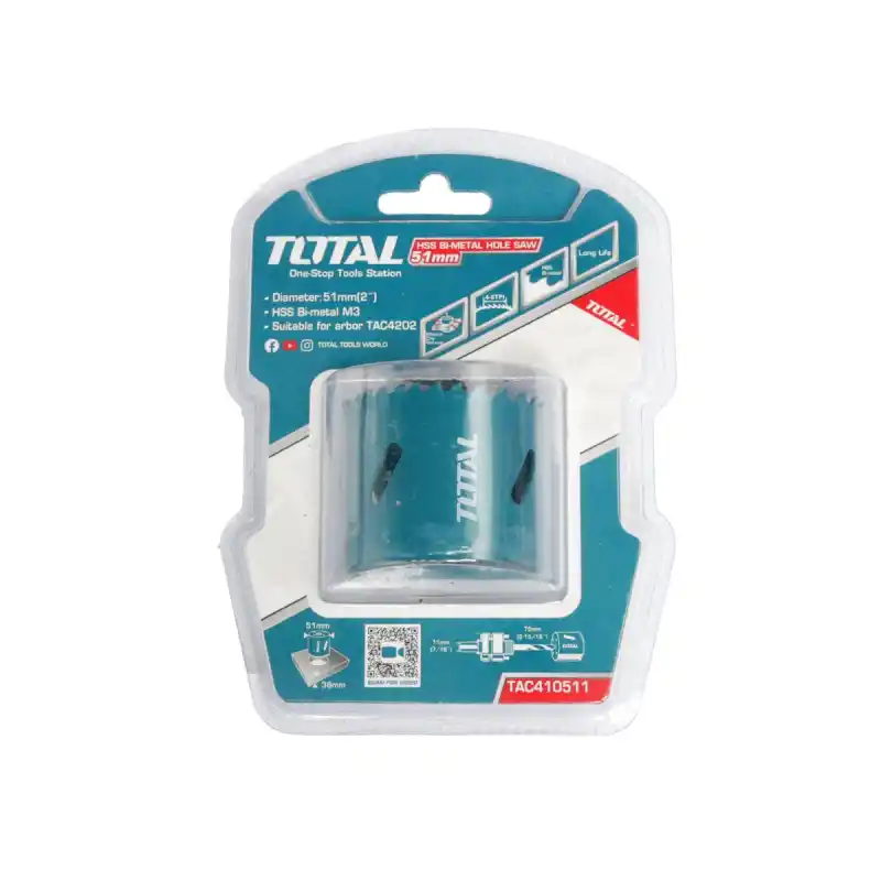 Total TAC410511 HSS Bi-Metal Panç 51x38 mm