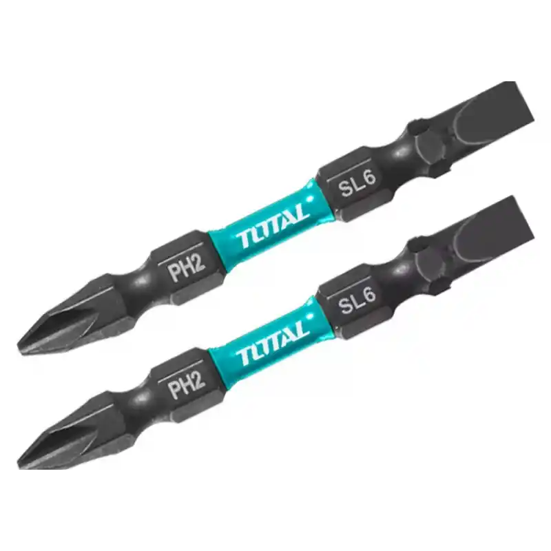 Total TACIM72PH265 Darbeli 65 mm Çift Taraflı PH2 Bist Uç