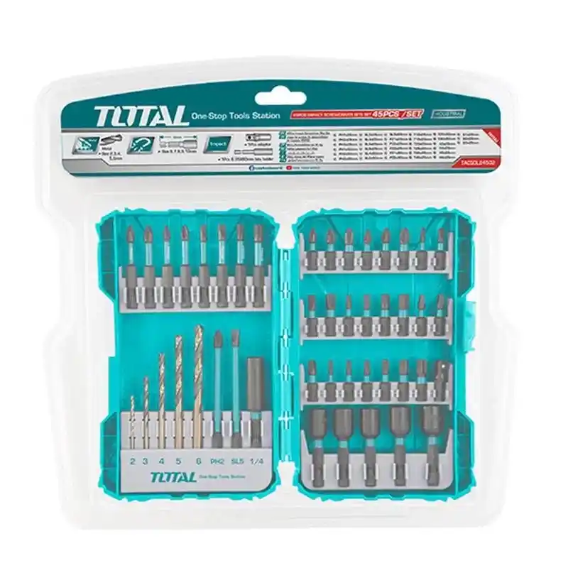 Total TACSDL24502 45 Parça Bits Uç Seti