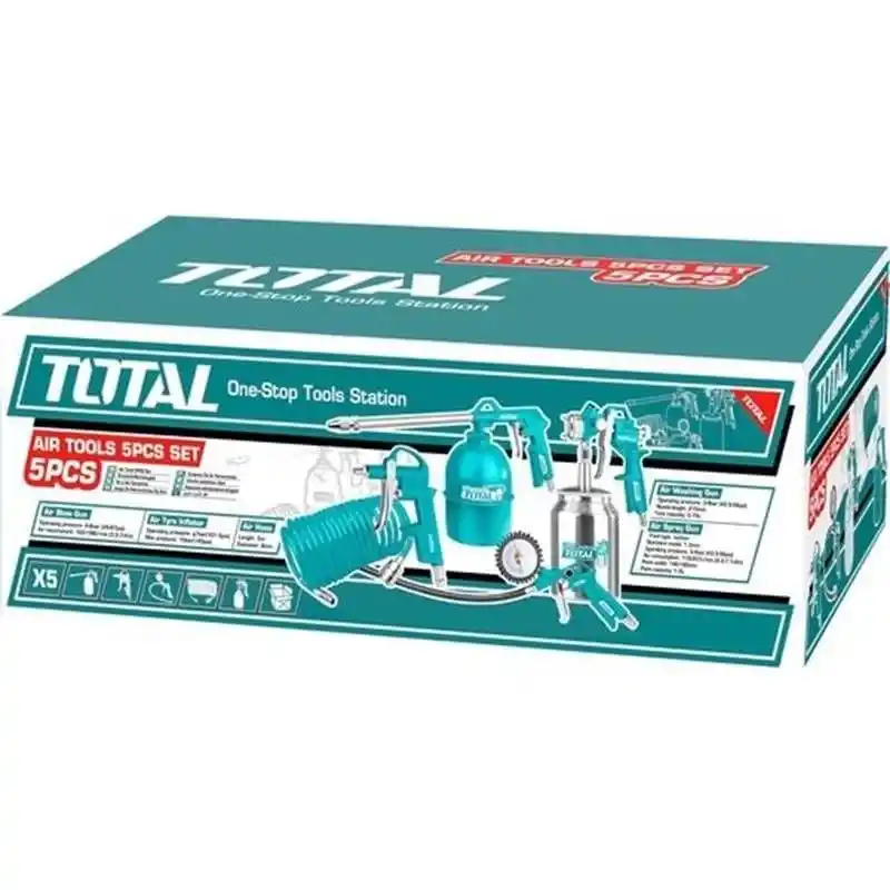 Total TATK051 Kompresör 5 Parça Havalı Alet Seti