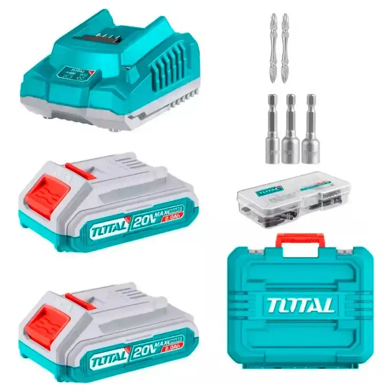 Total TCKLI20277E Akülü Darbeli Matkap+Darbeli Vidalama Seti