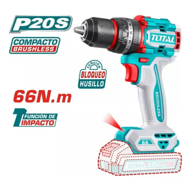 Total TCKLI20277E Akülü Darbeli Matkap+Darbeli Vidalama Seti