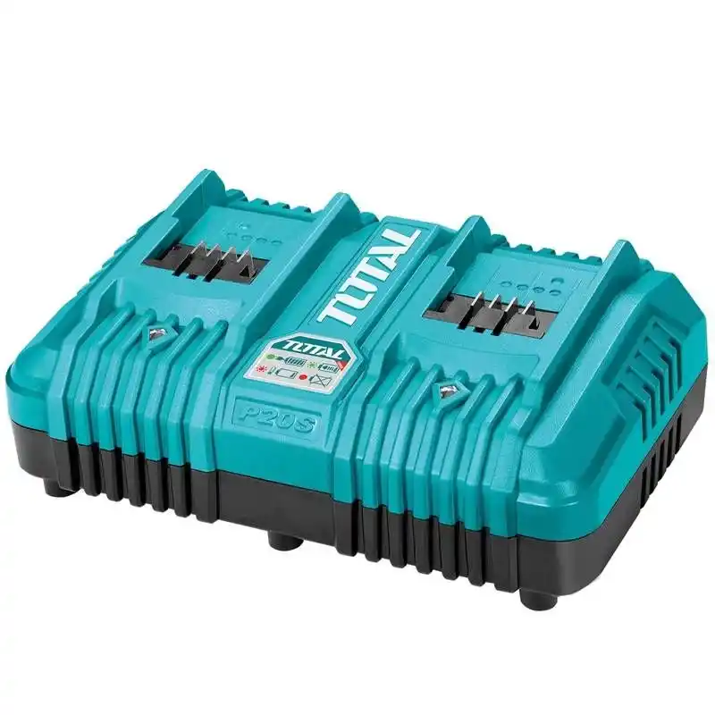 Total TCLI2034E Lityum Piller için Hızlı Akıllı Çift Akü Pil Şarj Cihazı