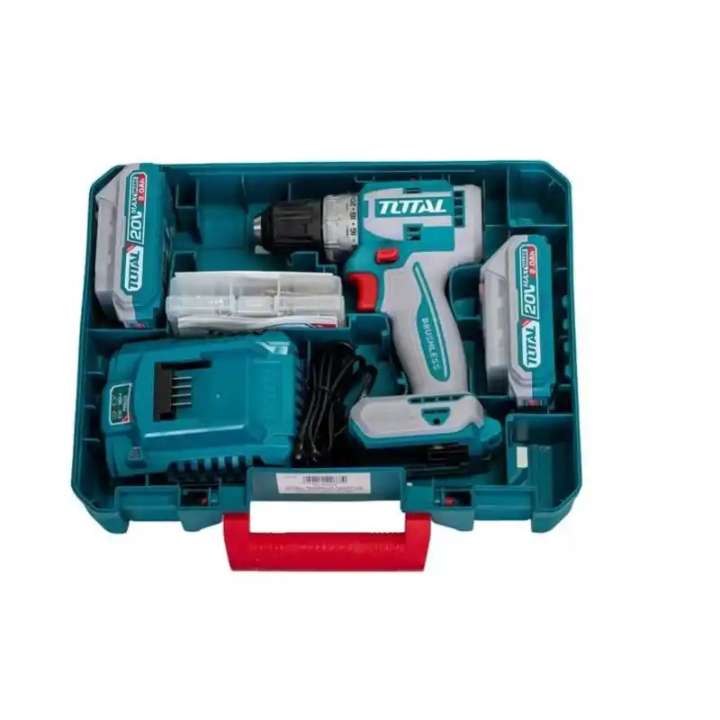 Total TDLI20453E Kömürsüz Akülü Matkap Vidalama 20V 2Ah 52Nm