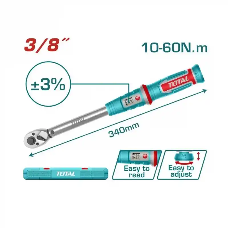 Total THPTW3860N6 3/8 Tork Anahtarı 10-60 Nm