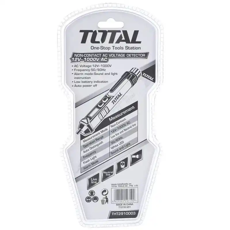 Total THT2910003 12V-1000V Voltaj Dedektörü