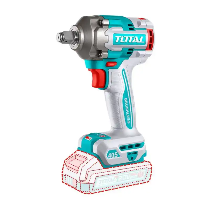 Total TIWLI20451 Solo Akülü Darbeli Somun Sıkma Sökme 405 Nm