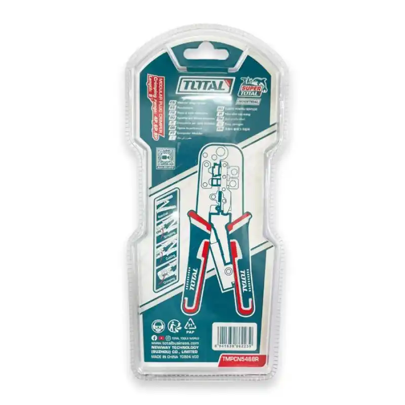 Total TMPCN5468R Konnektör Sıkma Pensesi