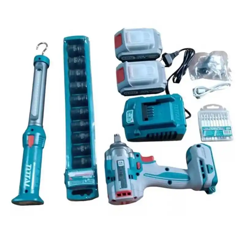 Total TOSLI23048E Akülü Darbeli Somun Sökme Sıkma Anahtar Kombo Set