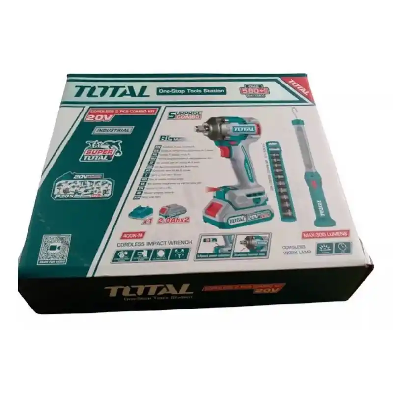 Total TOSLI23048E Akülü Darbeli Somun Sökme Sıkma Anahtar Kombo Set