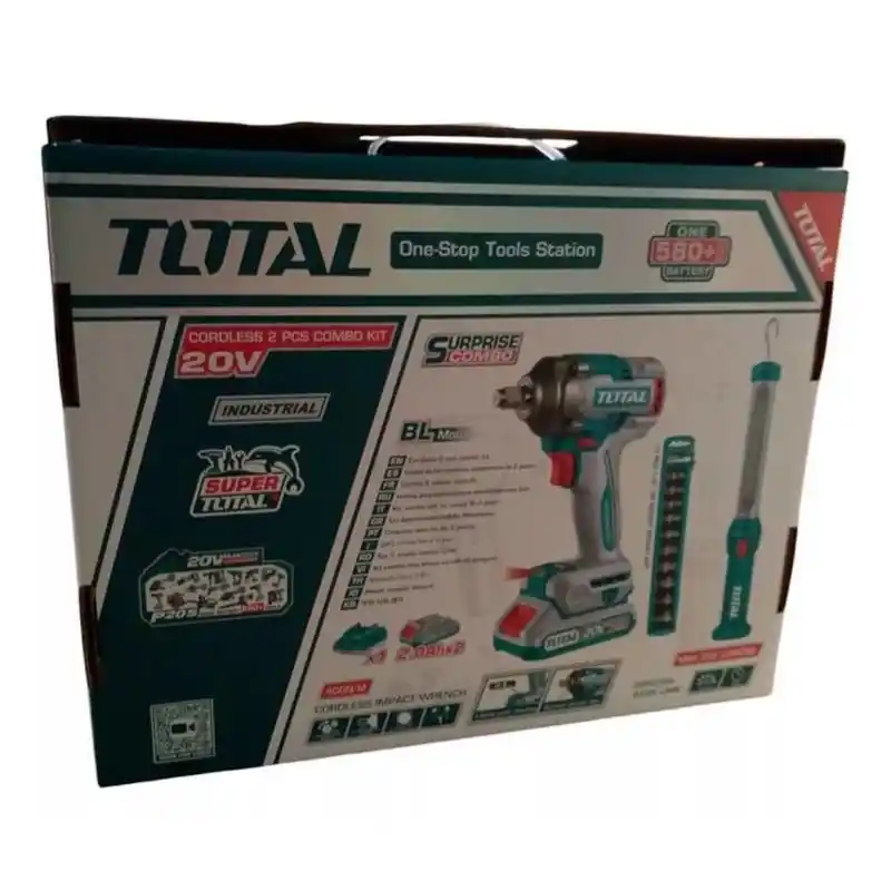 Total TOSLI23048E Akülü Darbeli Somun Sökme Sıkma Anahtar Kombo Set