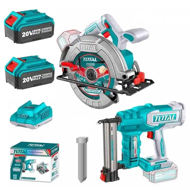 Total TOSLI240866E Akülü Daire Testere Çivi Tabancası Seti