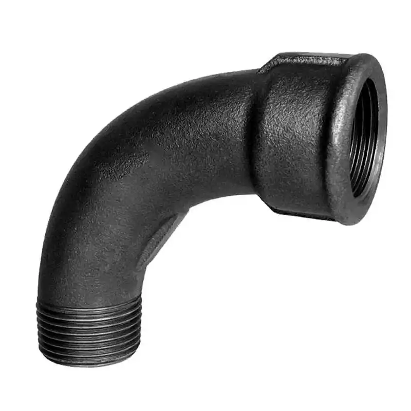 Trakya Döküm 1 1/2 Siyah İç Dişli Deveboynu 90°