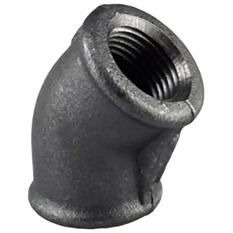 Trakya Döküm 1 1/4 Siyah Dirsek 45°