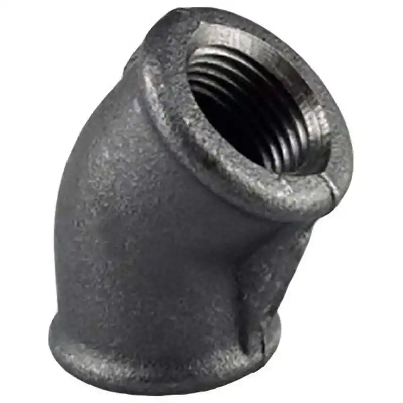 Trakya Döküm 3 Siyah Dirsek 45°