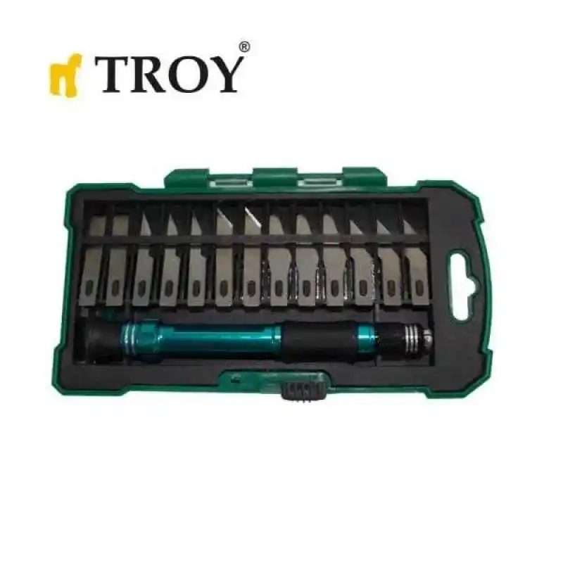 Troy 21604 Hobi Maket Bıçağı Seti, 14 Parça