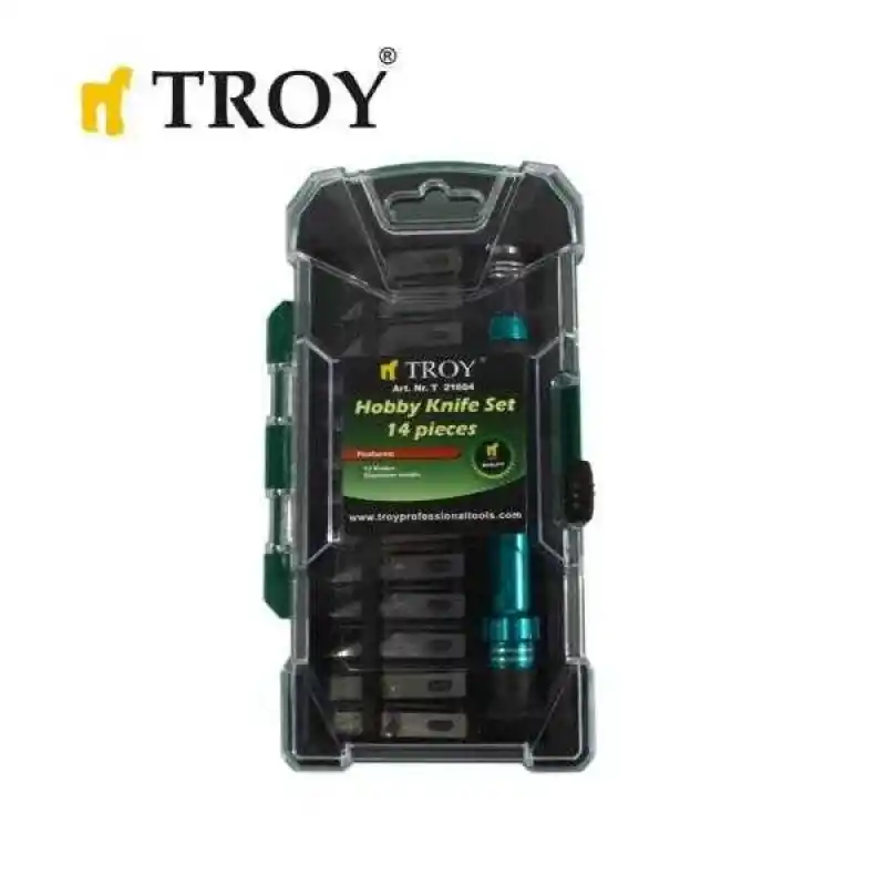 Troy 21604 Hobi Maket Bıçağı Seti, 14 Parça