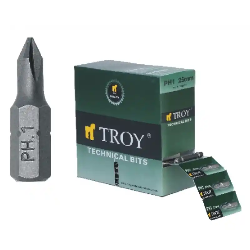 Troy 22252 Bits Uç Seti (PH2x25mm, 100Adet)