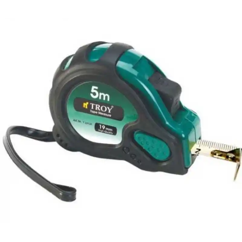 Troy 23126 Stoperli Şerit Metre (5mx19mm) Mıknatıslı