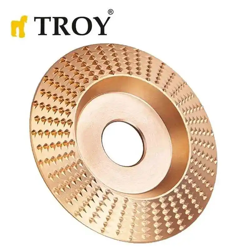 Troy 25076 Avuç Taşlama için Ahşap Aşındırıcı Törpü Diski, Trapezoidal, 125mm