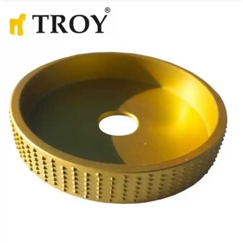 Troy 25091 Avuç Taşlama için Ahşap Törpüleme Oyma Diski 115mm
