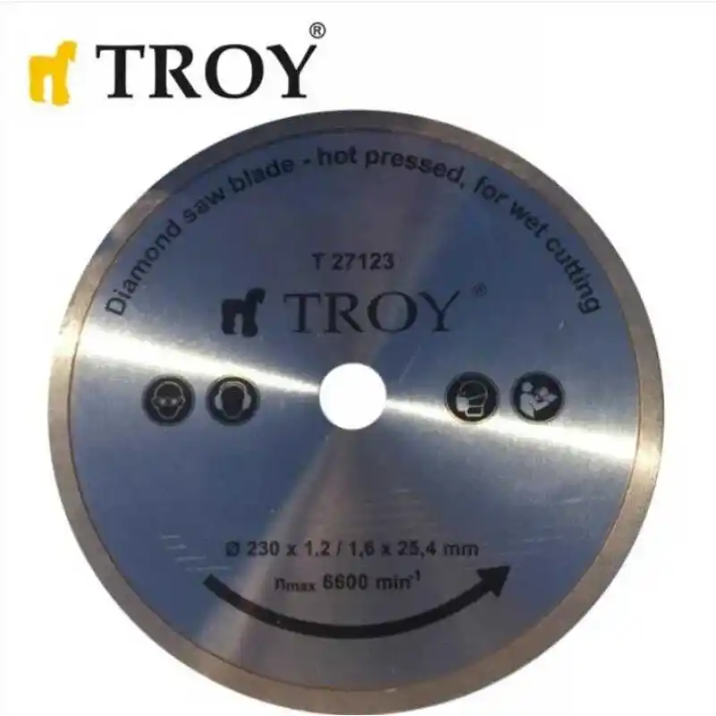 Troy 27123 Mermer Porselen Kesici Elmas Testere, 230mm