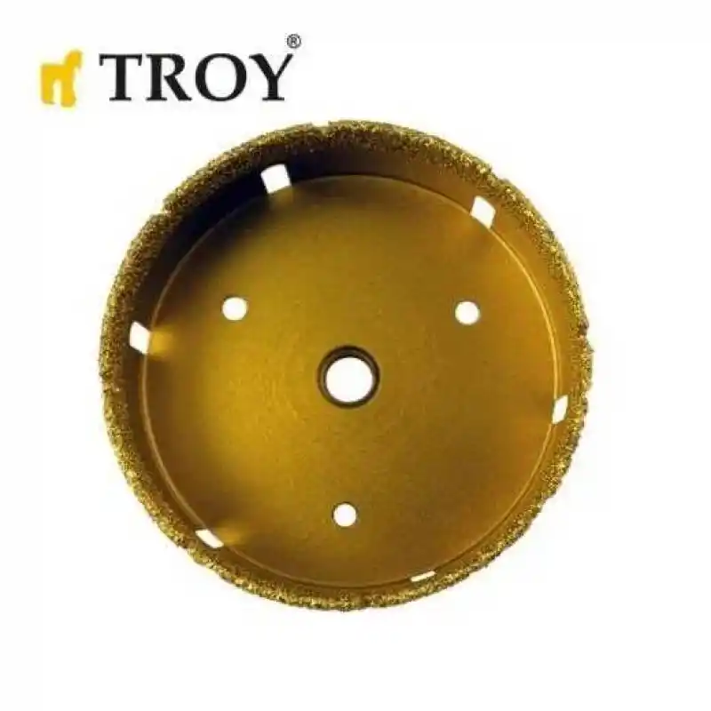 Troy 27450-80 Avuç Taşlamalar için Seramik Kuru Elmas Delici 80mm