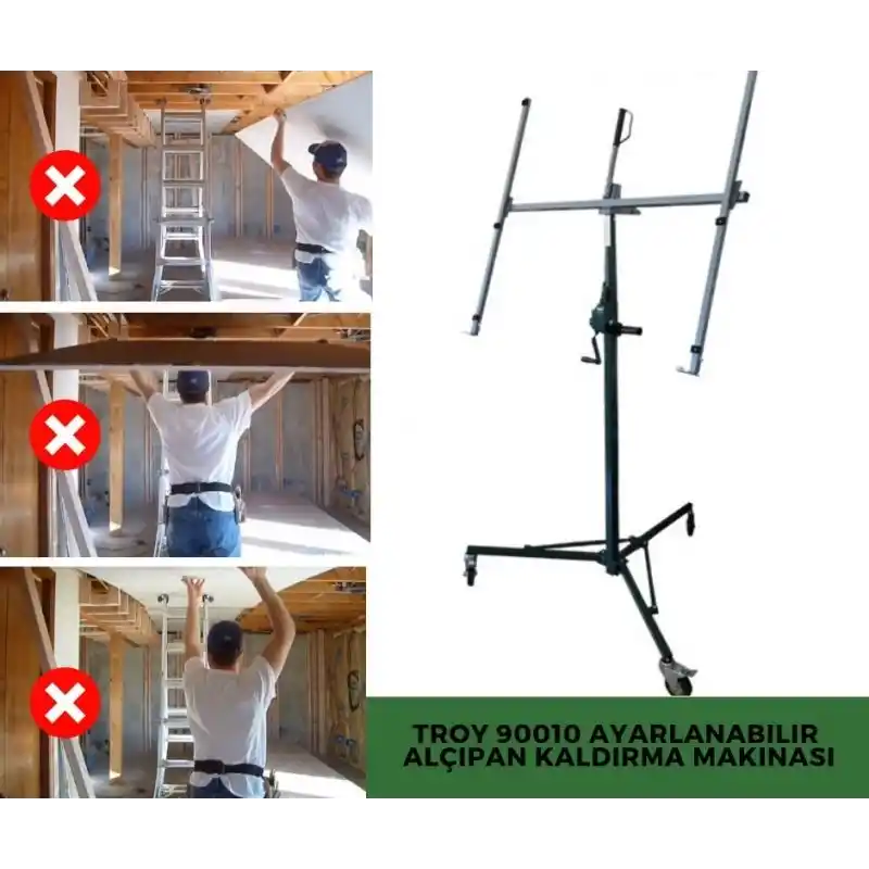 Troy T 90010 Ayarlanabilir Alçıpan Montaj Tezgahı