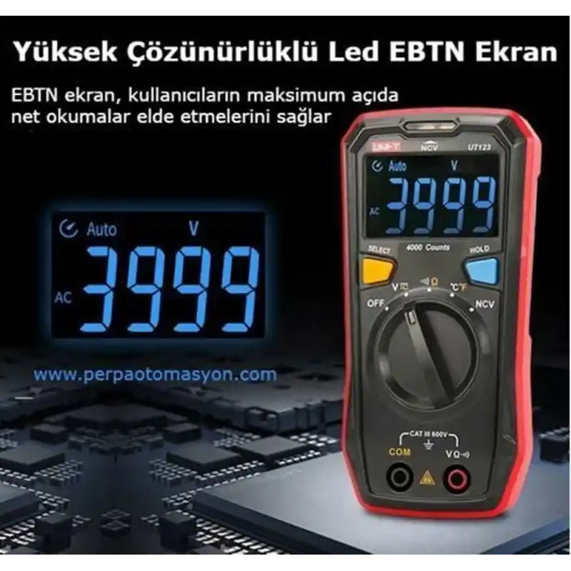 Unit UT123 Dijital Otomatik Mini Multimetre