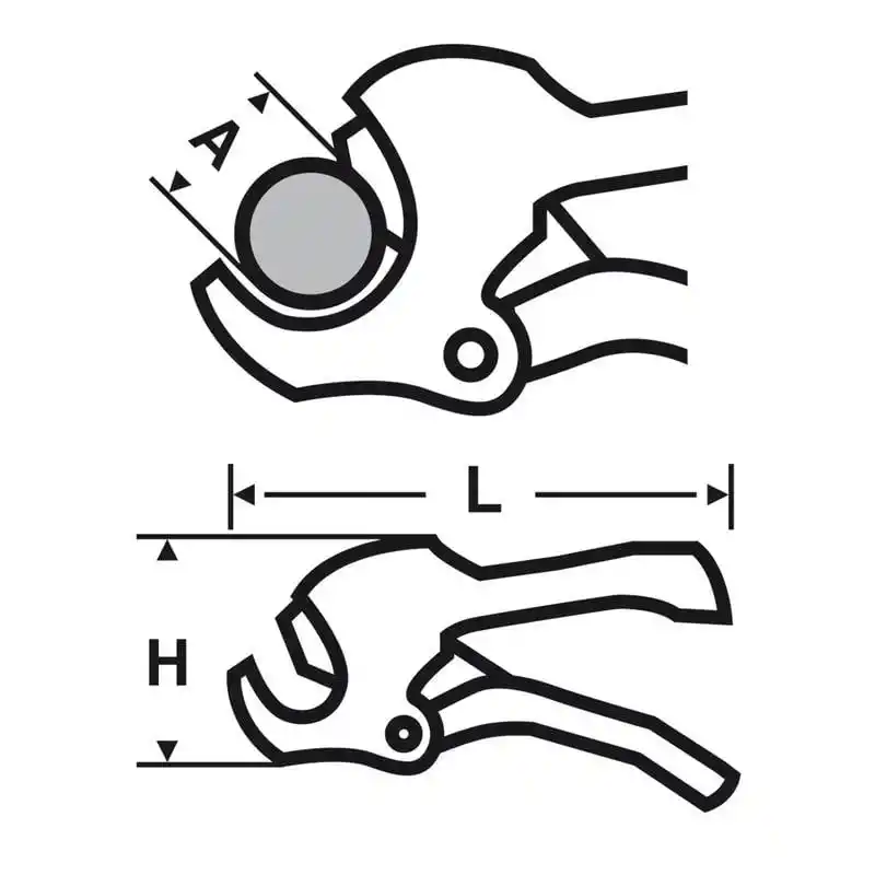Vırax 215032 Pc32 32mm Plastik kesme makası