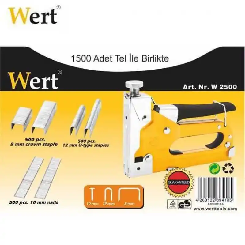 Wert 2500 Mekanik Zımba Tabancası Seti