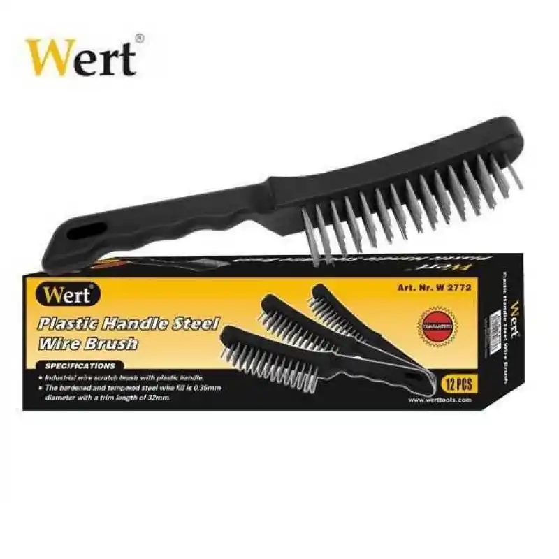 Wert 2772 Plastik Saplı Tel Fırça