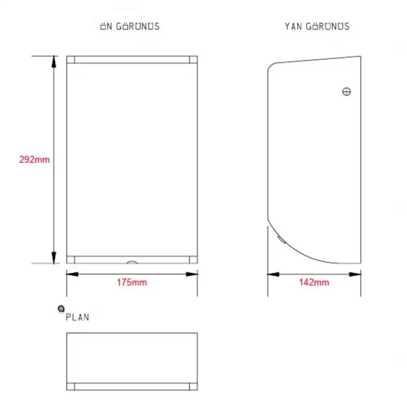 Xinda GSQ120BK Jet Motorlu Antibakteriyel El Kurutma Makinesi
