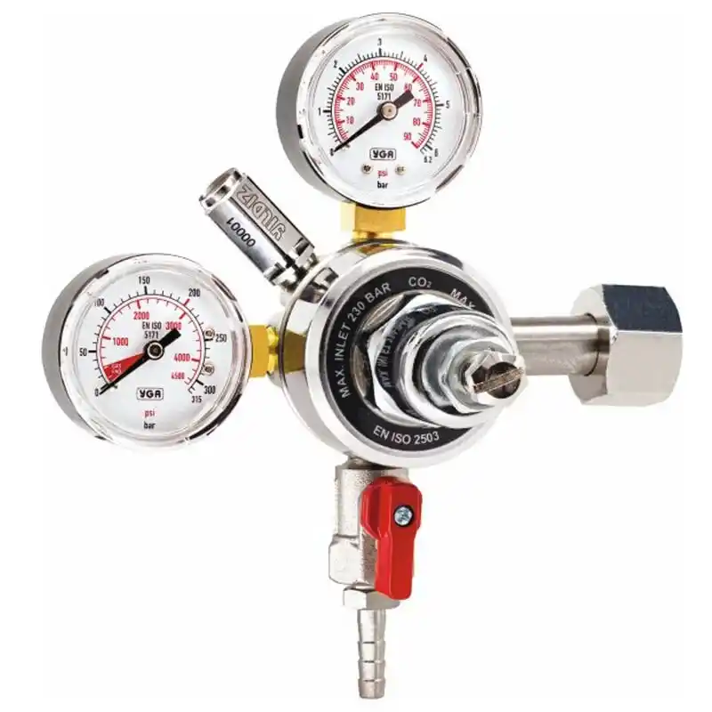 Yıldız 5070-P Tek Regülatörlü W 21.80 x 1/14 CO2 Karbondioksit Meşrubat Regülatörü