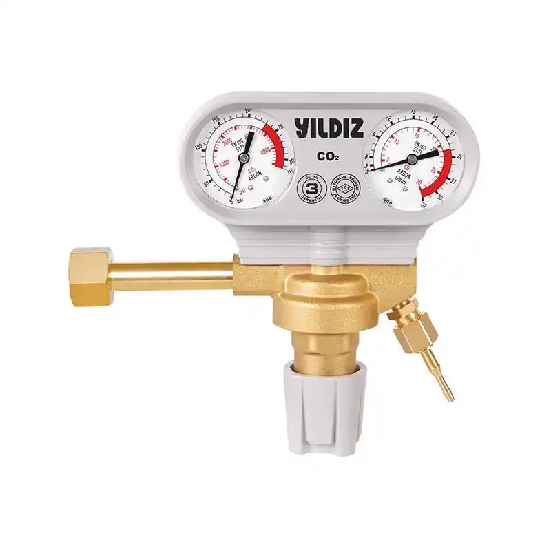 Yıldız 5350S Manometreli 21 L/min W 21.80 x 1/14 CO2 Basınç Düşürücü