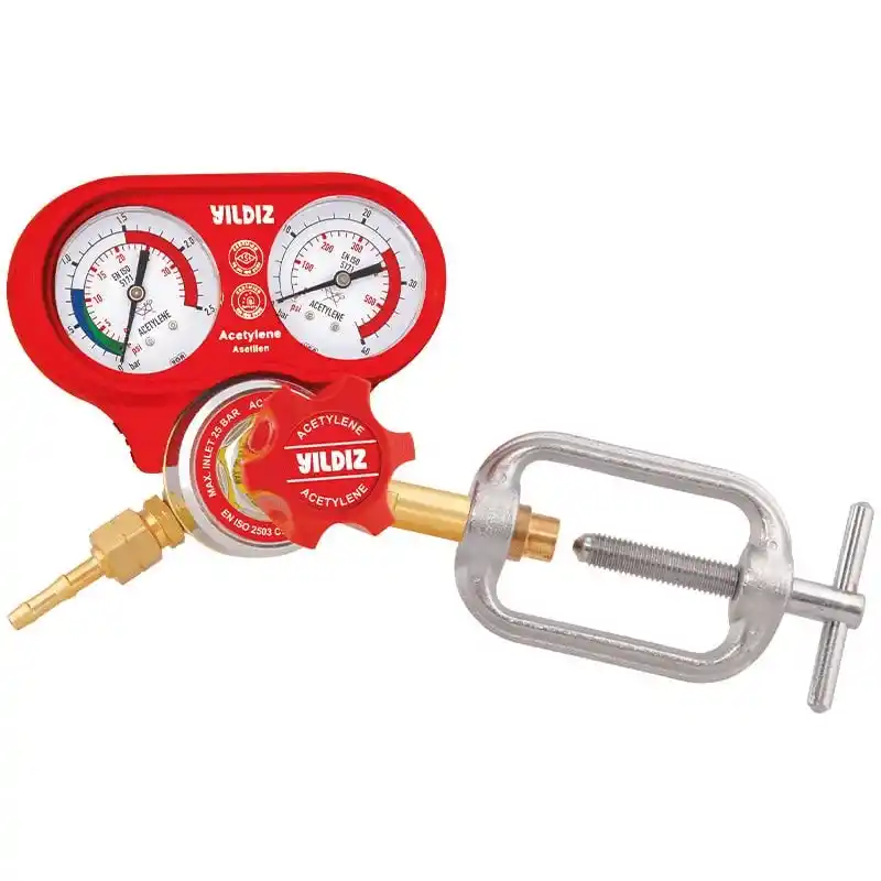 Yıldız 5412S 0-1,5 Bar Kelepçeli Asetilen Basınç Düşürücü