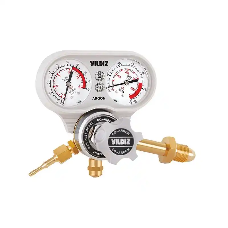 Yıldız 5440S Manometreli 21 L/min G 5/8” Dış Argon Basınç Düşürücü