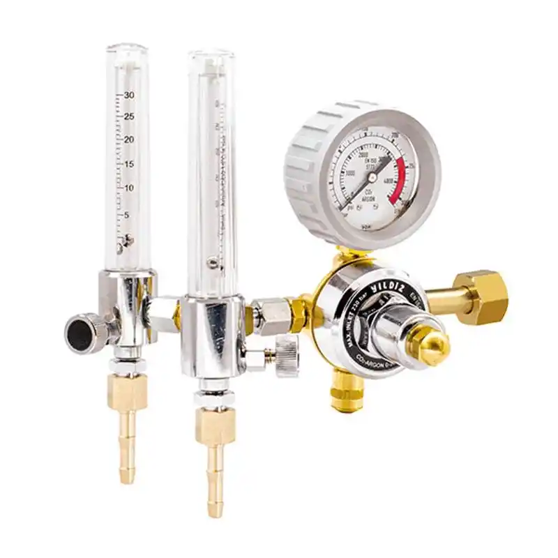 Yıldız 5440SF16-2 Flowmetreli 16 L/min Çift Flowmetreli G 5/8” Dış Argon Basınç Düşürücü