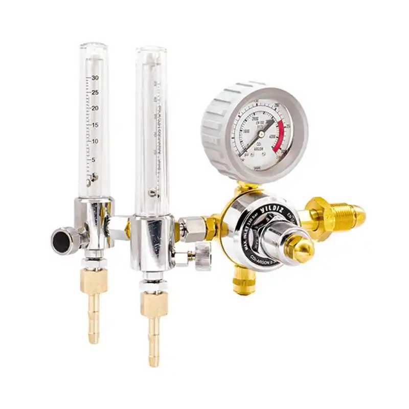 Yıldız 5440SF30-2 Flowmetreli 30 L/min Çift Flowmetreli G 5/8” Dış Argon Basınç Düşürücü