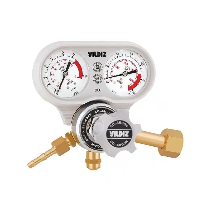 Yıldız 5450S Manometreli 21 L/min W 21.80 x 1/14 CO2 Basınç Düşürücü