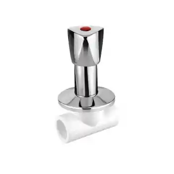 25 mm PPRC Plastik Sıva Altı Kromlu Vana