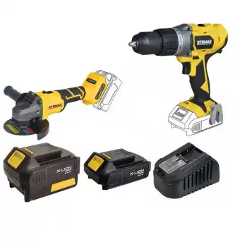 Rtrmax Xlion 2Li Akülü Darbeli Matkap, Avuç Taşlama Seti