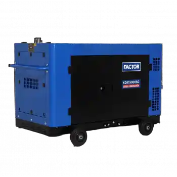Factor KDK15000SC Dizel Kabinli Monofaze Jeneratör 15 kVA