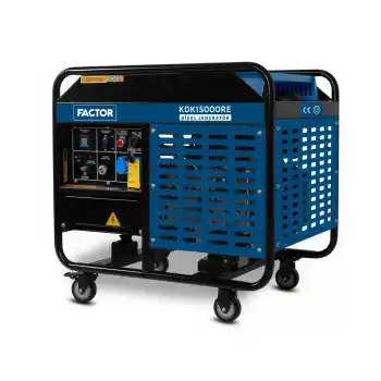Factor KDK15000RE Dizel Monofaze Jeneratör 15Kw