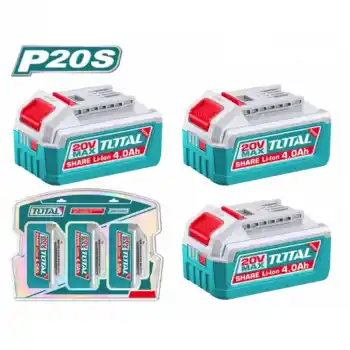 Total TOSLI251296E 3 Lü 20V 4.0Ah Yedek Batarya Akü Seti