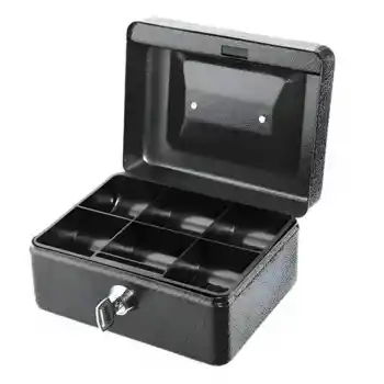 Wadfow WQQX2H02 Anahtarlı Metal Para Kutusu 150 mm