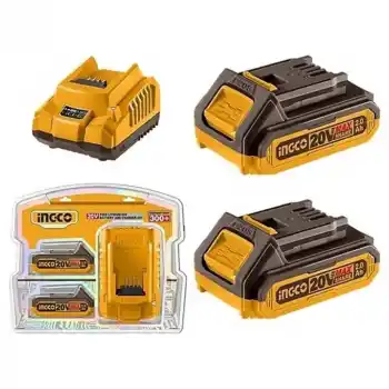 Ingco FBCPK2212E Akü ve Şarj Cihazı Seti 20V 2.0Ah