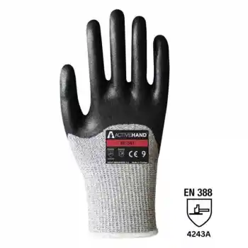 Activehand XF 541 Kesilmeye Dayanıklı Hppe Astar 3/4 Nitril Kaplı İş Eldiveni No:10