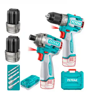 Total TOSLI240968E Akülü Matkap+ Darbeli Vidalama Seti